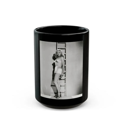 Diana Dors #171 (Vintage Female Icon) Black Coffee Mug 15oz - Go Mug Yourself