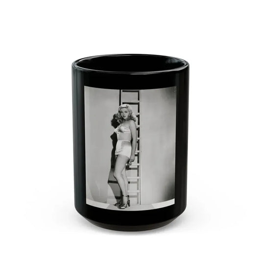 Diana Dors #171 (Vintage Female Icon) Black Coffee Mug 15oz - Go Mug Yourself