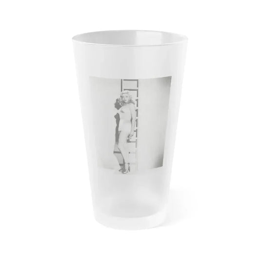 Diana Dors #171 (Vintage Female Icon) Frosted Pint Glass 16oz 16oz Frosted - Go Mug Yourself
