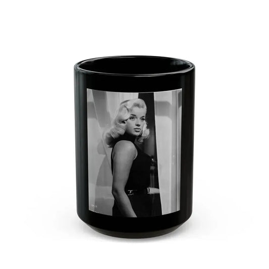 Diana Dors #173 (Vintage Female Icon) Black Coffee Mug 15oz - Go Mug Yourself