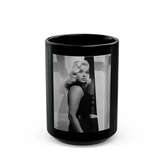 Diana Dors #173 (Vintage Female Icon) Black Coffee Mug 15oz - Go Mug Yourself