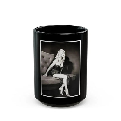 Diana Dors #174 (Vintage Female Icon) Black Coffee Mug 15oz - Go Mug Yourself