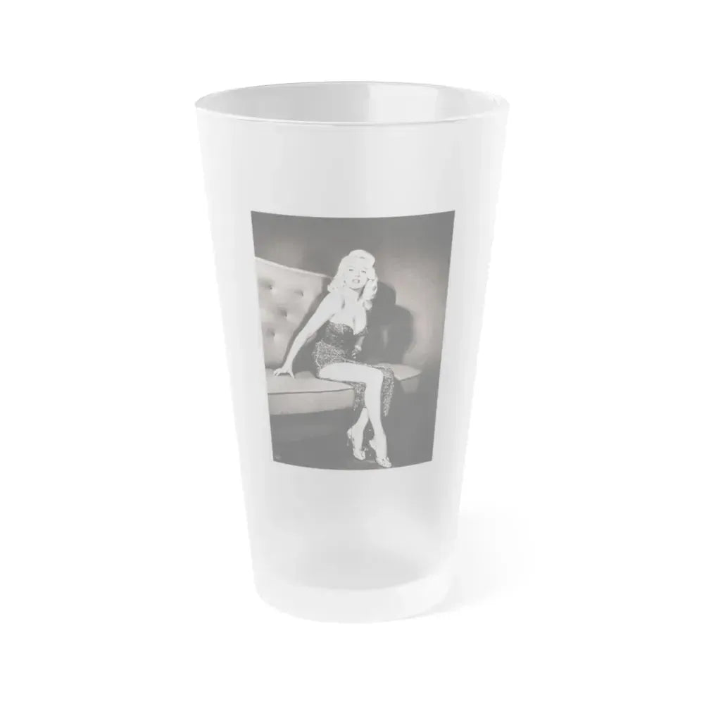 Diana Dors #174 (Vintage Female Icon) Frosted Pint Glass 16oz 16oz Frosted - Go Mug Yourself