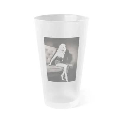 Diana Dors #174 (Vintage Female Icon) Frosted Pint Glass 16oz 16oz Frosted - Go Mug Yourself