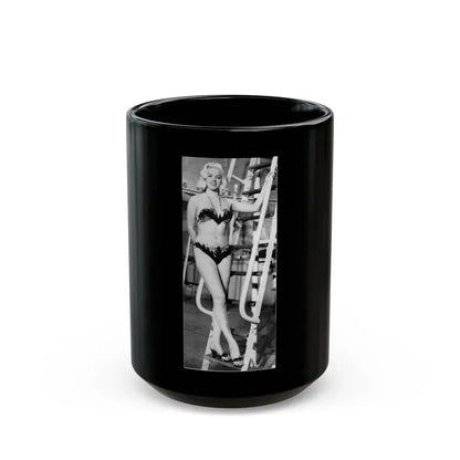 Diana Dors #175 (Vintage Female Icon) Black Coffee Mug 15oz - Go Mug Yourself