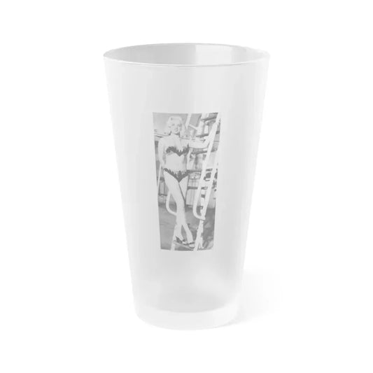 Diana Dors #175 (Vintage Female Icon) Frosted Pint Glass 16oz 16oz Frosted - Go Mug Yourself