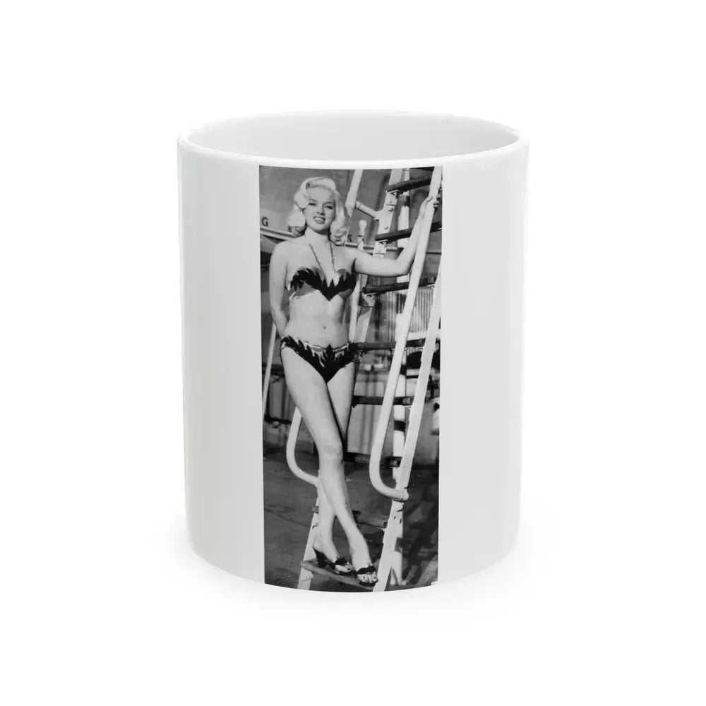 Diana Dors #175 (Vintage Female Icon) White Coffee Mug 11oz - Go Mug Yourself