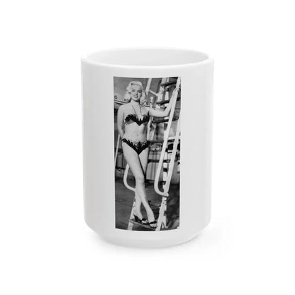 Diana Dors #175 (Vintage Female Icon) White Coffee Mug 15oz - Go Mug Yourself