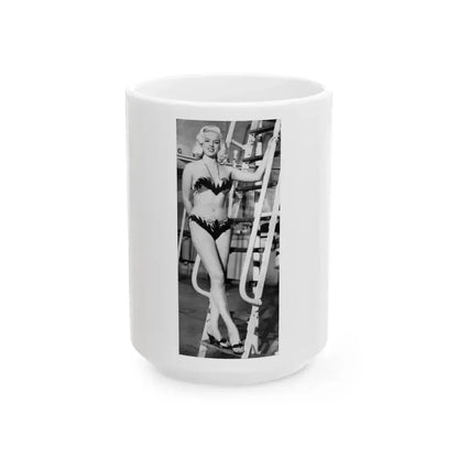 Diana Dors #175 (Vintage Female Icon) White Coffee Mug 15oz - Go Mug Yourself