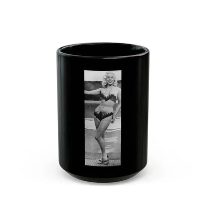 Diana Dors #176 (Vintage Female Icon) Black Coffee Mug 15oz - Go Mug Yourself
