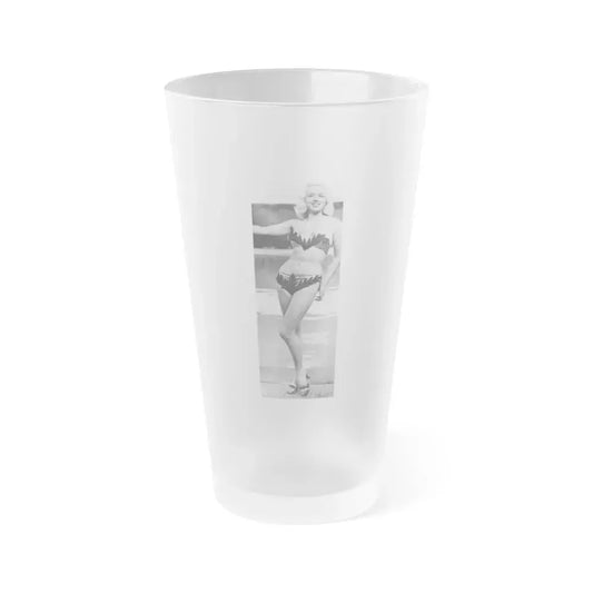 Diana Dors #176 (Vintage Female Icon) Frosted Pint Glass 16oz 16oz Frosted - Go Mug Yourself