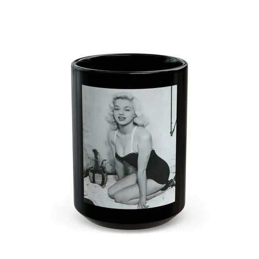 Diana Dors #177 (Vintage Female Icon) Black Coffee Mug 15oz - Go Mug Yourself