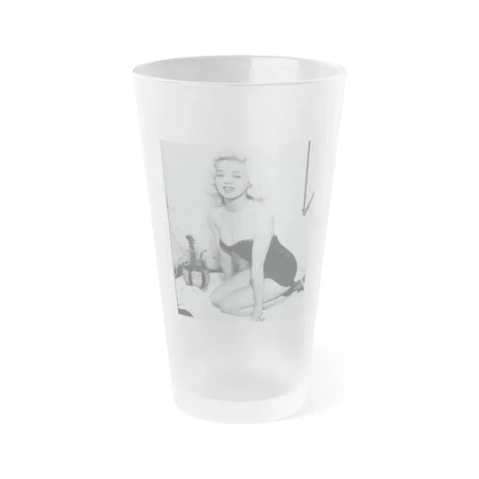 Diana Dors #177 (Vintage Female Icon) Frosted Pint Glass 16oz 16oz Frosted - Go Mug Yourself