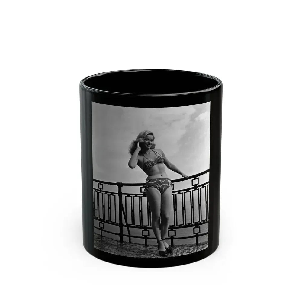 Diana Dors #178 (Vintage Female Icon) Black Coffee Mug 11oz - Go Mug Yourself