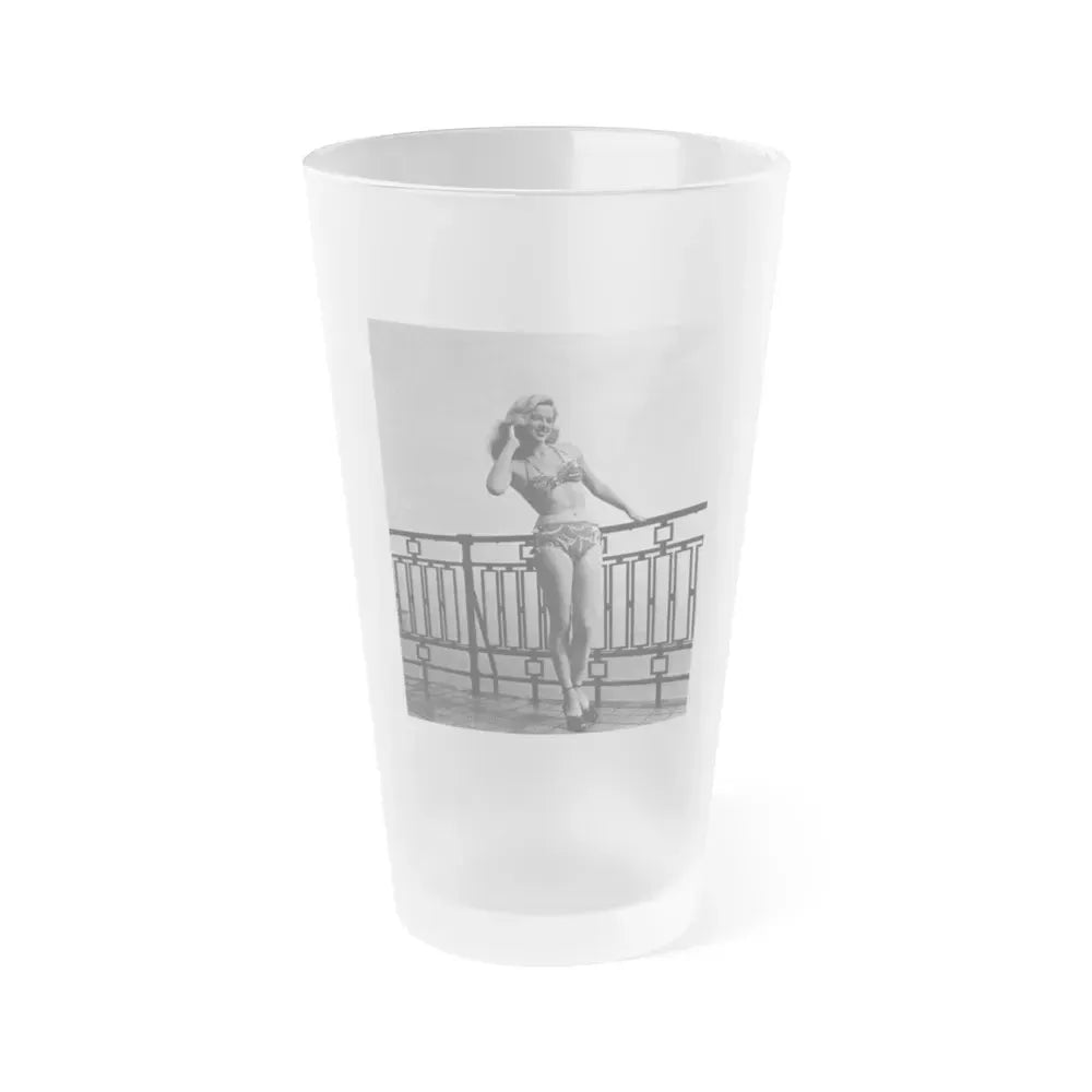 Diana Dors #178 (Vintage Female Icon) Frosted Pint Glass 16oz 16oz Frosted - Go Mug Yourself