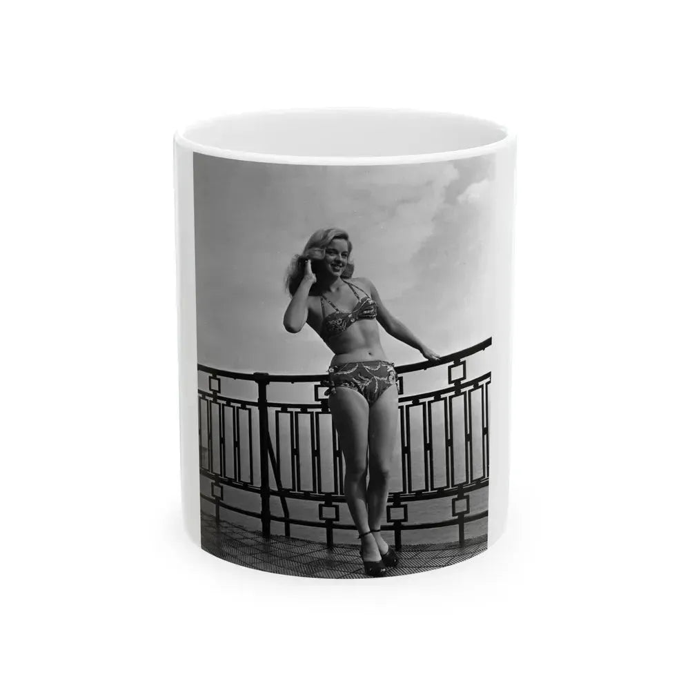 Diana Dors #178 (Vintage Female Icon) White Coffee Mug 11oz - Go Mug Yourself