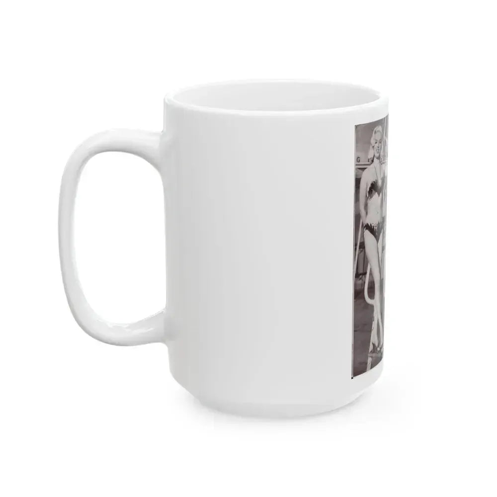 Diana Dors #179 (Vintage Female Icon) White Coffee Mug - Go Mug Yourself