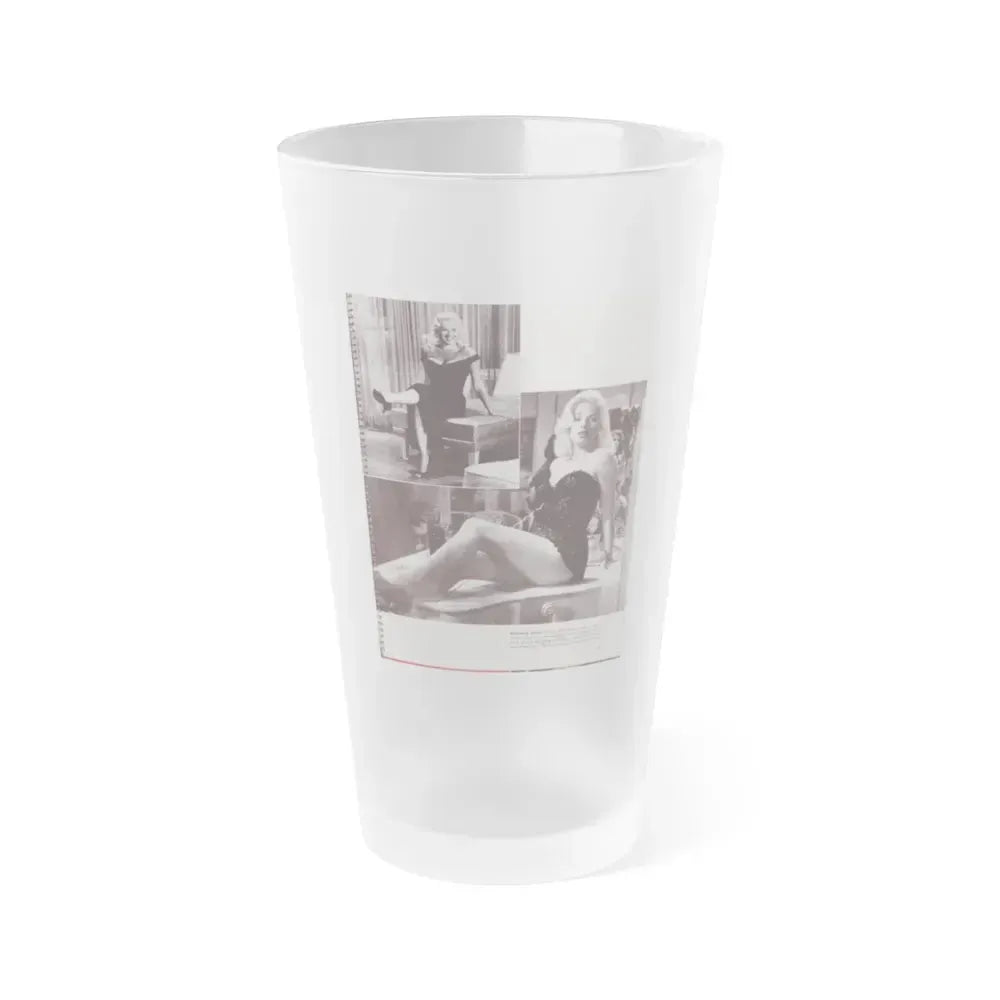 Diana Dors #180 (Vintage Female Icon) Frosted Pint Glass 16oz 16oz Frosted - Go Mug Yourself