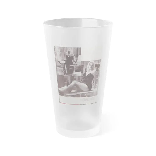 Diana Dors #180 (Vintage Female Icon) Frosted Pint Glass 16oz 16oz Frosted - Go Mug Yourself
