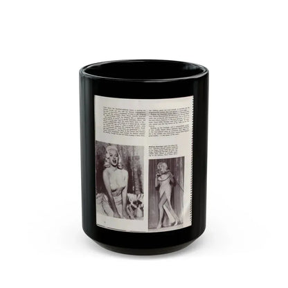 Diana Dors #181 (Vintage Female Icon) Black Coffee Mug 15oz - Go Mug Yourself