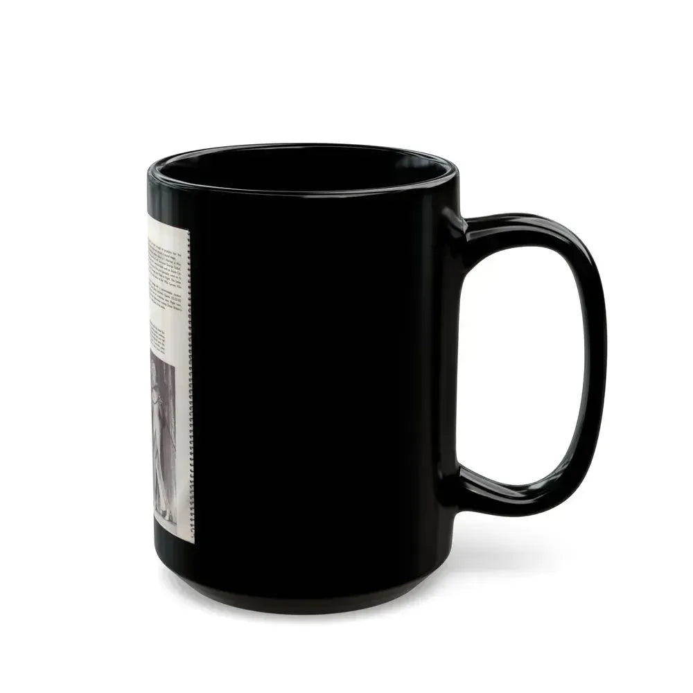 Diana Dors #181 (Vintage Female Icon) Black Coffee Mug - Go Mug Yourself
