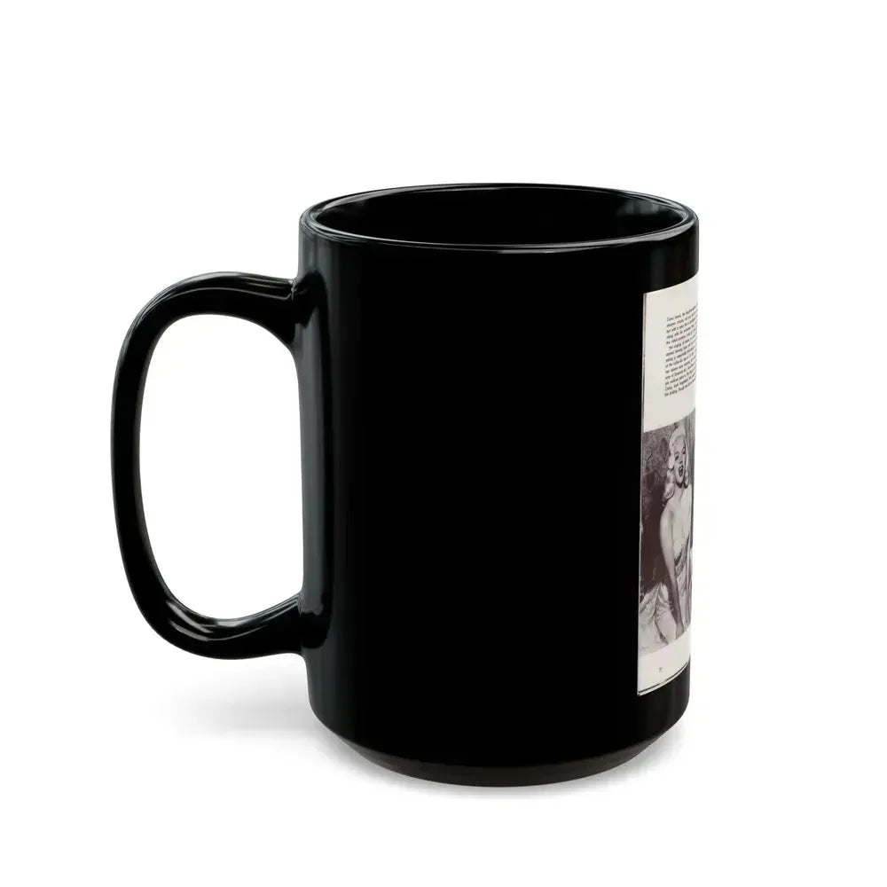 Diana Dors #181 (Vintage Female Icon) Black Coffee Mug - Go Mug Yourself