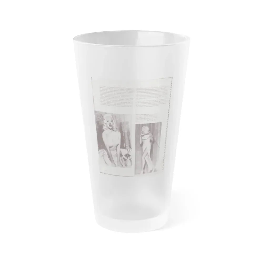 Diana Dors #181 (Vintage Female Icon) Frosted Pint Glass 16oz 16oz Frosted - Go Mug Yourself