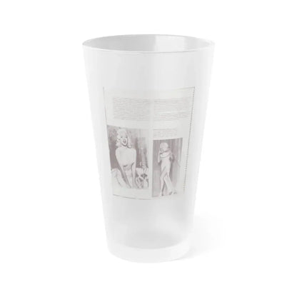 Diana Dors #181 (Vintage Female Icon) Frosted Pint Glass 16oz 16oz Frosted - Go Mug Yourself