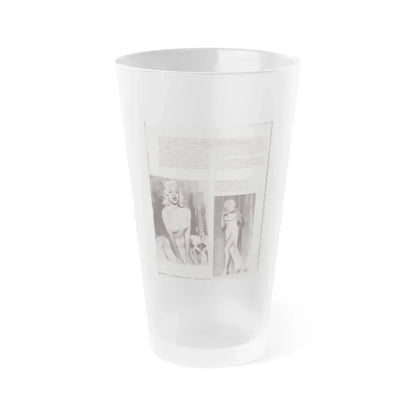 Diana Dors #181 (Vintage Female Icon) Frosted Pint Glass 16oz 16oz Frosted - Go Mug Yourself