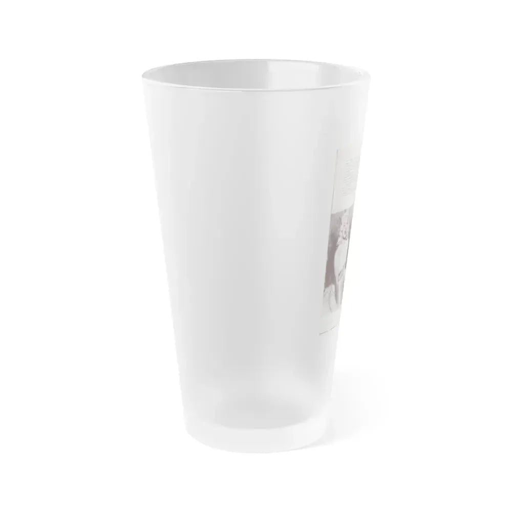 Diana Dors #181 (Vintage Female Icon) Frosted Pint Glass 16oz - Go Mug Yourself