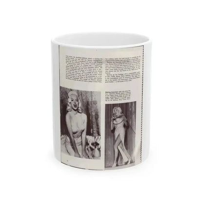 Diana Dors #181 (Vintage Female Icon) White Coffee Mug 11oz - Go Mug Yourself