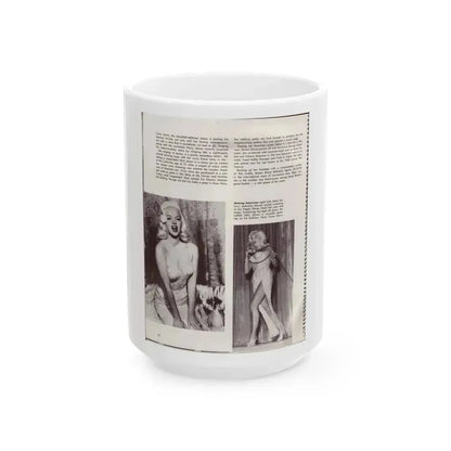Diana Dors #181 (Vintage Female Icon) White Coffee Mug 15oz - Go Mug Yourself