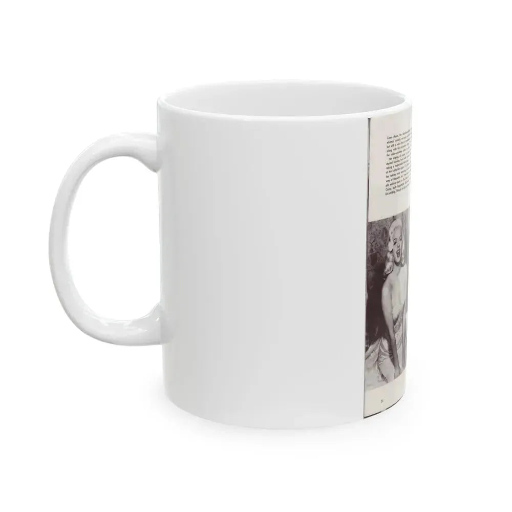 Diana Dors #181 (Vintage Female Icon) White Coffee Mug - Go Mug Yourself