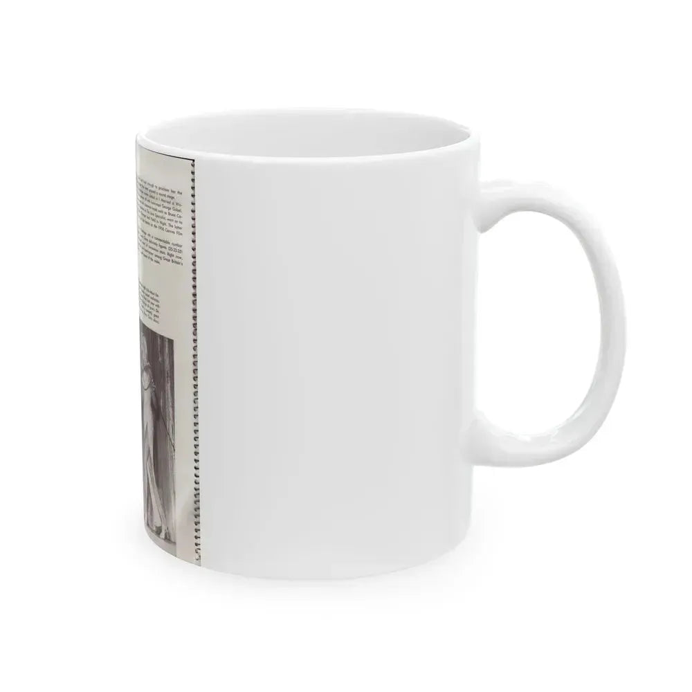 Diana Dors #181 (Vintage Female Icon) White Coffee Mug - Go Mug Yourself