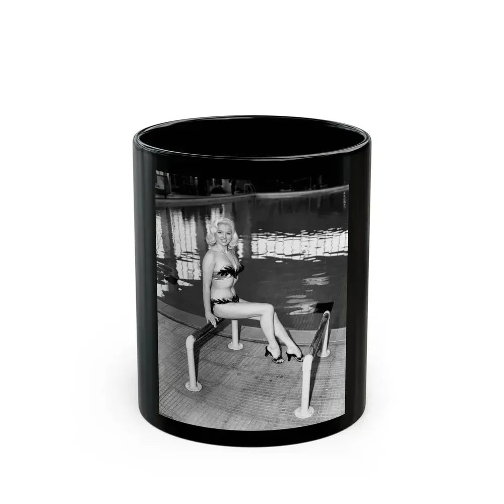 Diana Dors #182 (Vintage Female Icon) Black Coffee Mug 11oz - Go Mug Yourself