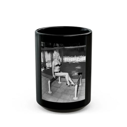 Diana Dors #182 (Vintage Female Icon) Black Coffee Mug 15oz - Go Mug Yourself