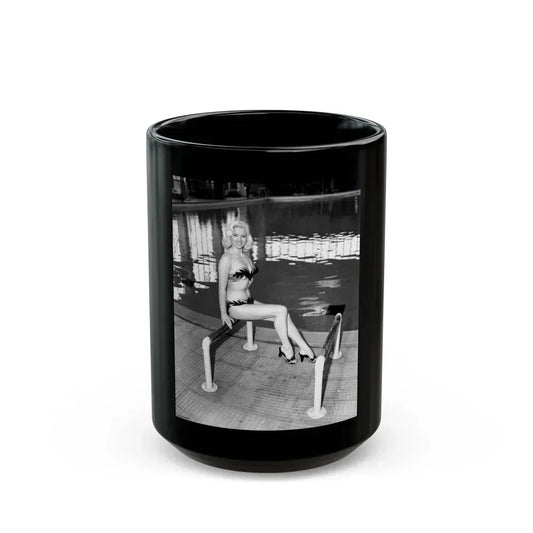 Diana Dors #182 (Vintage Female Icon) Black Coffee Mug 15oz - Go Mug Yourself