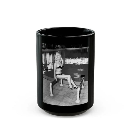 Diana Dors #182 (Vintage Female Icon) Black Coffee Mug 15oz - Go Mug Yourself