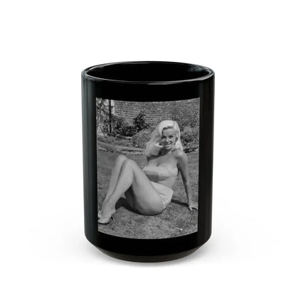 Diana Dors #183 (Vintage Female Icon) Black Coffee Mug 15oz - Go Mug Yourself