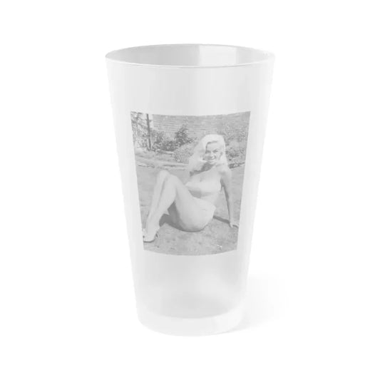 Diana Dors #183 (Vintage Female Icon) Frosted Pint Glass 16oz 16oz Frosted - Go Mug Yourself