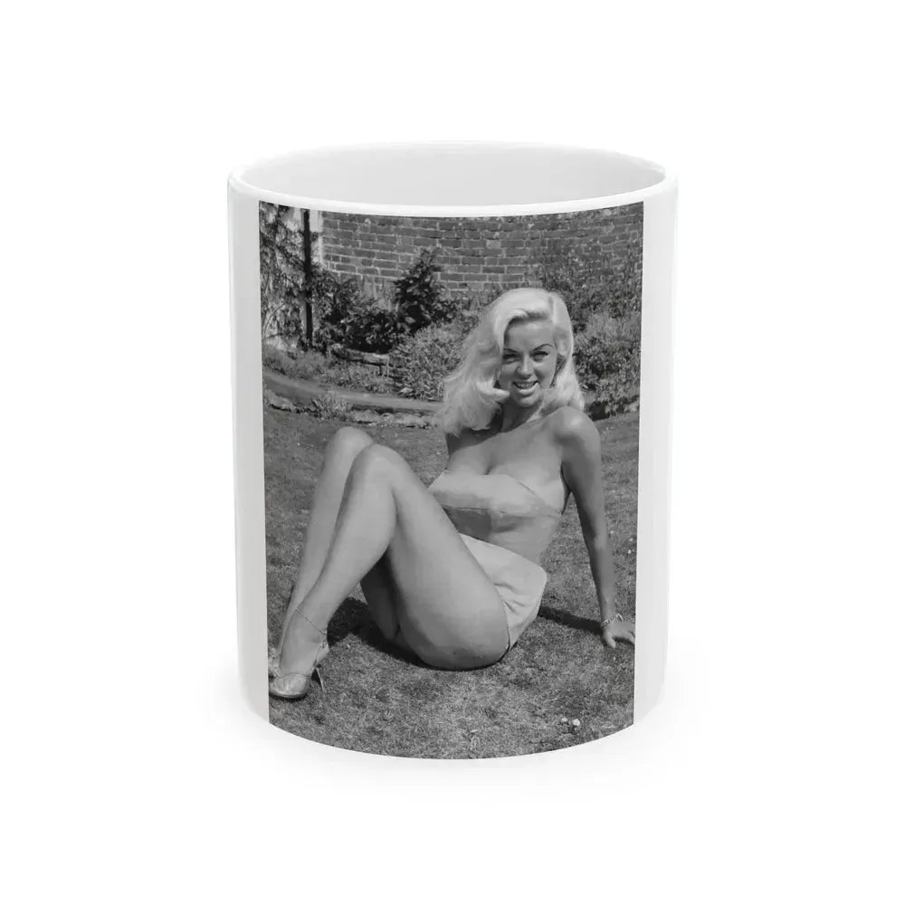 Diana Dors #183 (Vintage Female Icon) White Coffee Mug 11oz - Go Mug Yourself