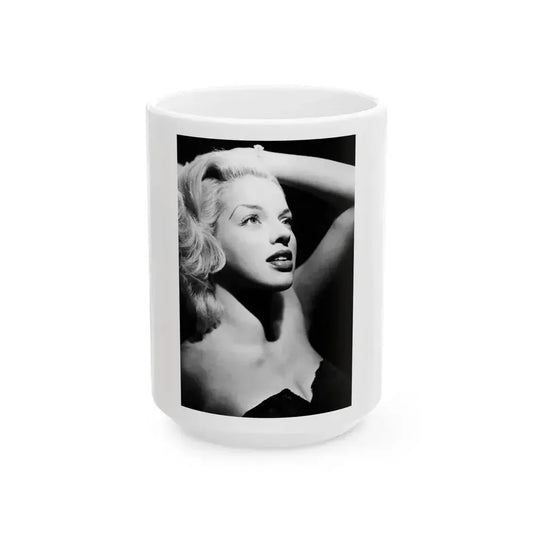Diana Dors #184 (Vintage Female Icon) White Coffee Mug 15oz - Go Mug Yourself