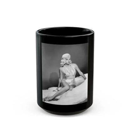 Diana Dors #185 (Vintage Female Icon) Black Coffee Mug 15oz - Go Mug Yourself