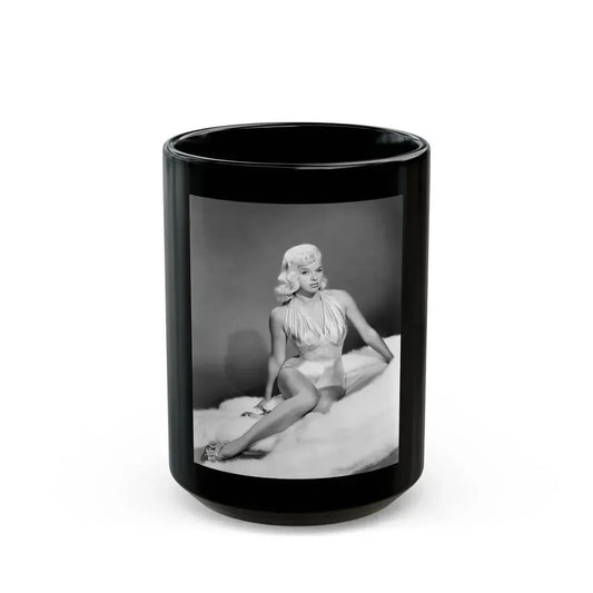 Diana Dors #185 (Vintage Female Icon) Black Coffee Mug 15oz - Go Mug Yourself
