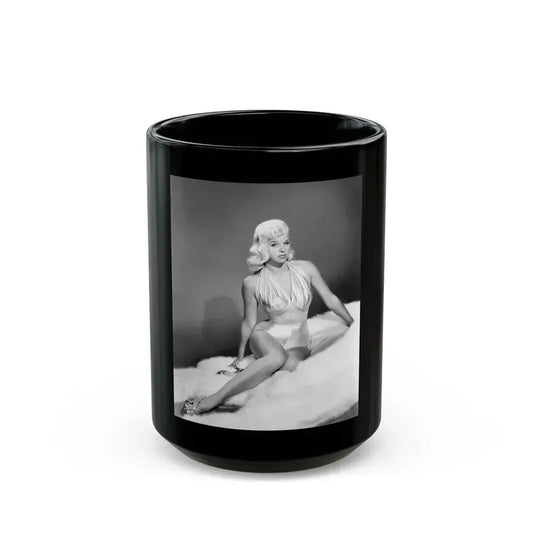 Diana Dors #185 (Vintage Female Icon) Black Coffee Mug 15oz - Go Mug Yourself