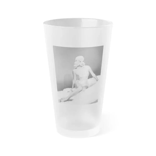 Diana Dors #185 (Vintage Female Icon) Frosted Pint Glass 16oz 16oz Frosted - Go Mug Yourself