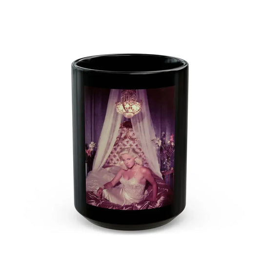 Diana Dors #187 (Vintage Female Icon) Black Coffee Mug 15oz - Go Mug Yourself