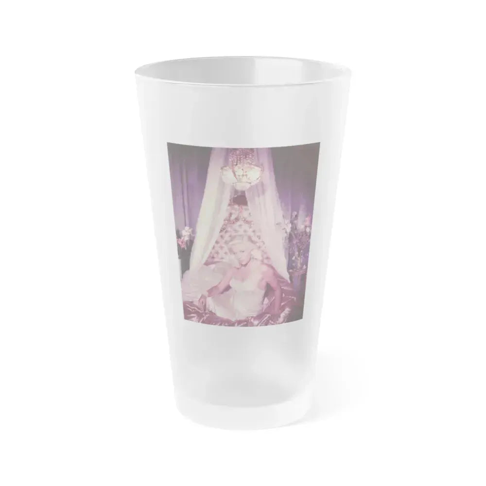 Diana Dors #187 (Vintage Female Icon) Frosted Pint Glass 16oz 16oz Frosted - Go Mug Yourself