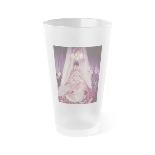 Diana Dors #187 (Vintage Female Icon) Frosted Pint Glass 16oz 16oz Frosted - Go Mug Yourself