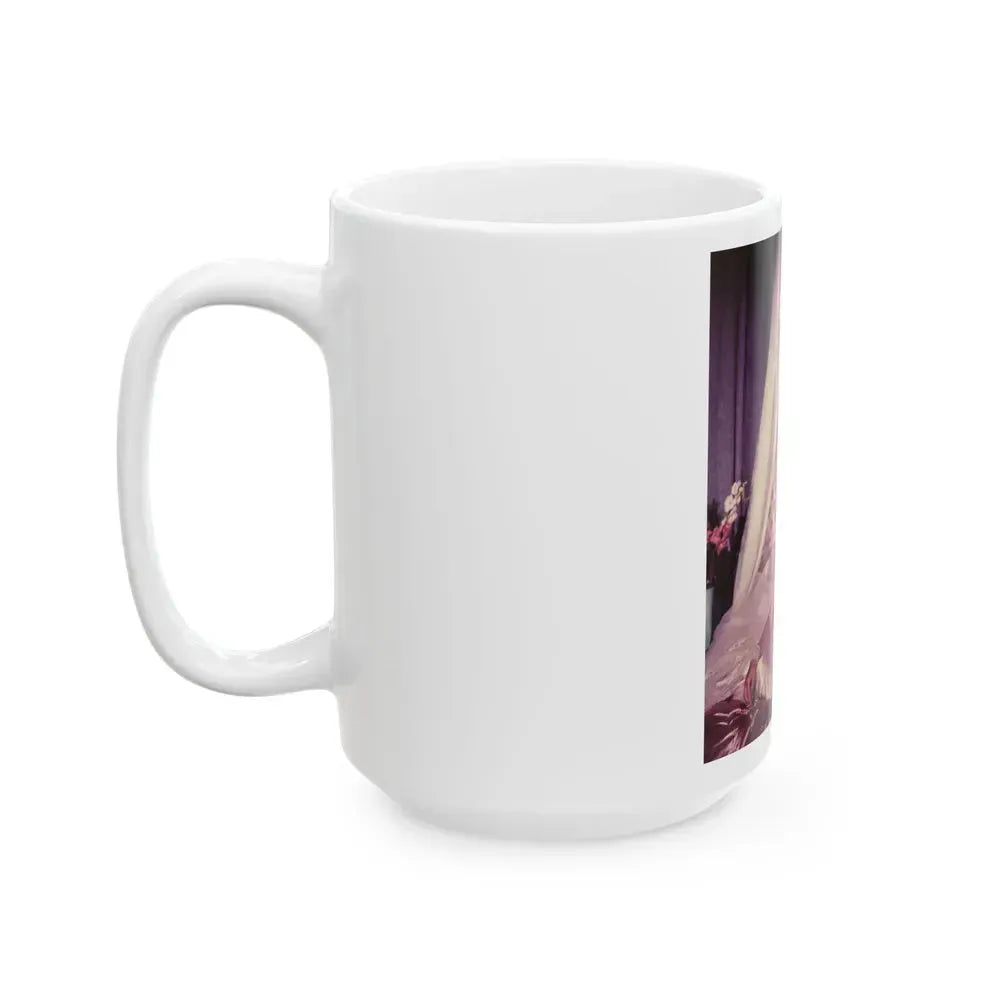Diana Dors #187 (Vintage Female Icon) White Coffee Mug - Go Mug Yourself
